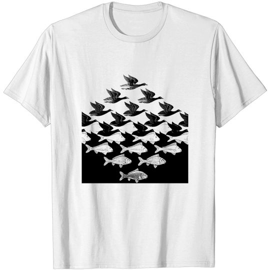 MC Escher Sky and Water I 1938 T-shirt