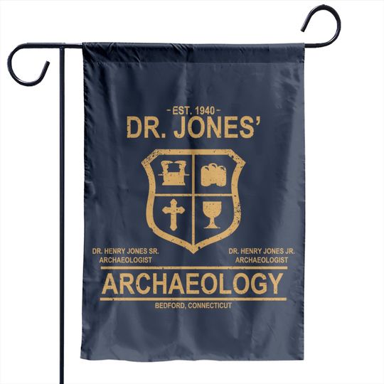 Dr. Jones' Archaeology - Indiana Jones - Garden Flags