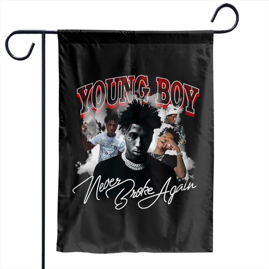 Youngboy Retro Vintage Bootleg Garden Flags