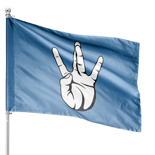 West Side Hand Sign Hip Hop House Flags