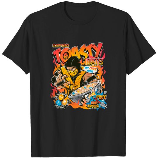 SCORPION Mortal Kombat Parody Toasty Video Game T-Shirt Unisex S-5XL, Funny Scorpion Shirt, Funny Mortal Kombat Shirt