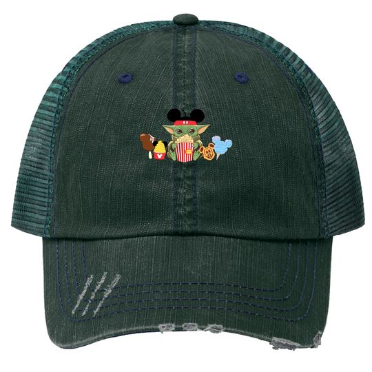 BABY YODA Disney Trucker Hats - Disneyworld Family Trucker Hats