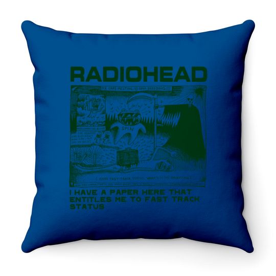 RADIOHEAD Vintage Throw Pillows