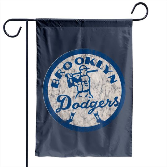 Vintage Brooklyn baseball logo distressed - Brooklyn - Garden Flags