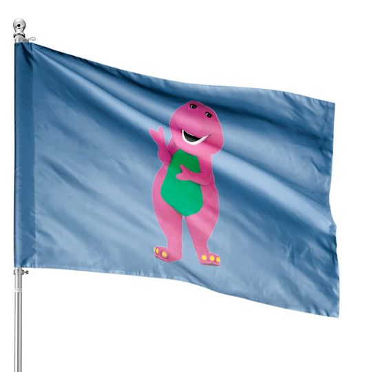 barney the dinosaur Classic House Flags