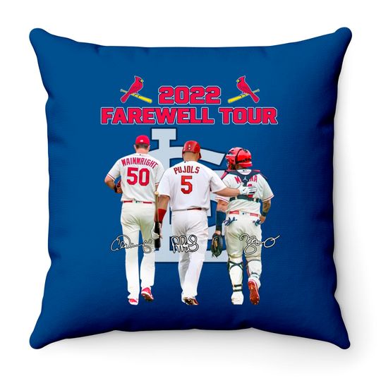 St Louis Cardinal's Baseball Throw Pillows, The Final Ride Throw Pillows