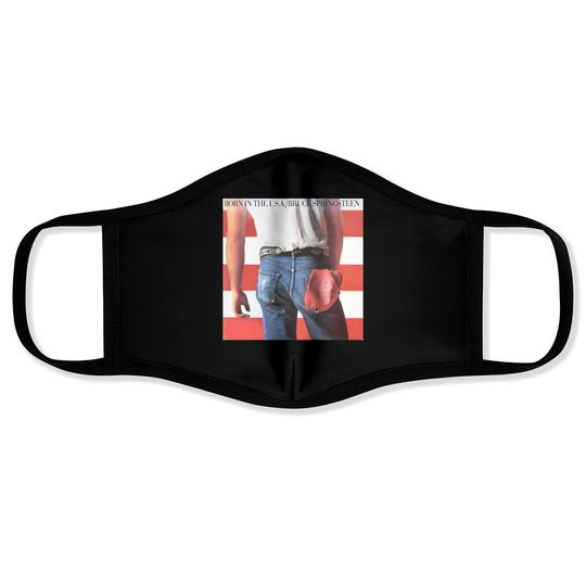 Bruce Springsteen Born In The USA Rock Face Mask Face Masks