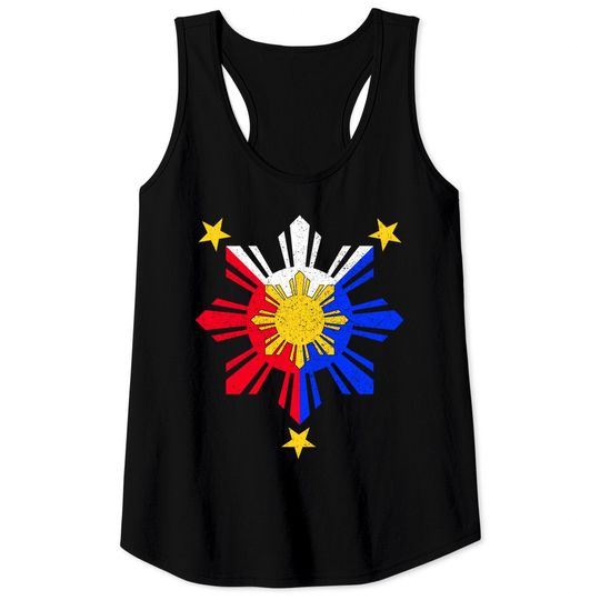 Pinoy Filipino Philippine Flag Sun Tank Tops
