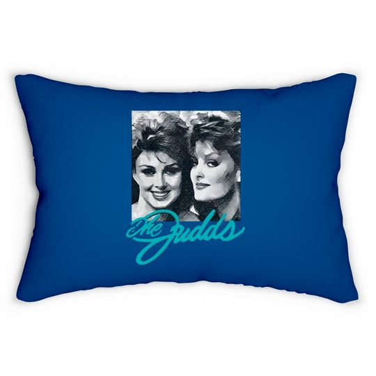 Naomi Judd Lumbar Pillows, The Judds Vintage Naomi And Wynonna Judd Heartland Tour Lumbar Pillows