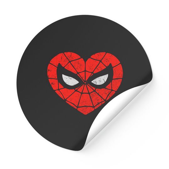 Amazing Spider Man Spider-Man Heart Funny Unisex Sticker Adult Stickers