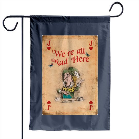 Alice in Wonderland, The Mad Hatter Garden Flags