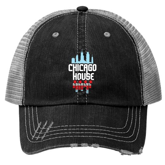 Chicago House Music Vintage DJ Trucker Hats