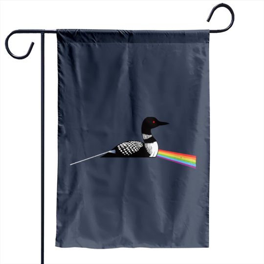 Original Dark Side Of The Loon Bird Watching Class Garden Flags