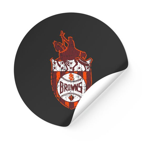 St. Louis Browns - Distressed - St Louis Browns - Stickers