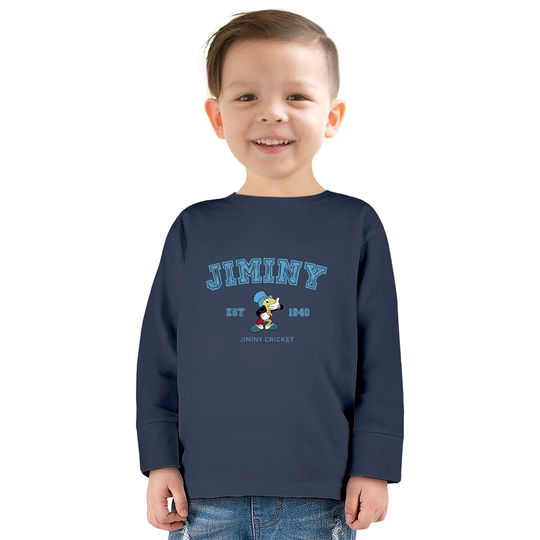 Jiminy  Kids Long Sleeve T-Shirts, Jiminy Disney  Kids Long Sleeve T-Shirts, Talking Cricket  Kids Long Sleeve T-Shirts