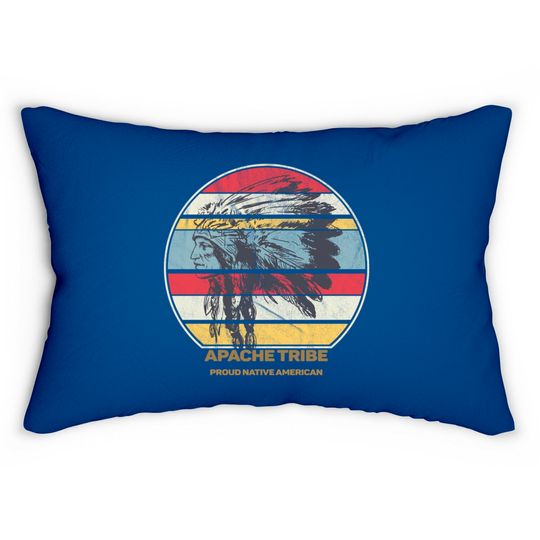 Apache Tribe Native American Indian Proud Retro Sunset - Apache - Lumbar Pillows