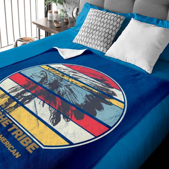 Apache Tribe Native American Indian Proud Retro Sunset - Apache - Baby Blankets