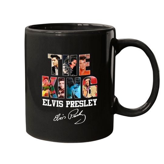 The King Elvis Presley Signatures Mugs