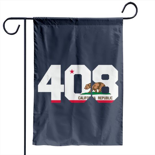 Area Code 408 San Jose California Garden Flags