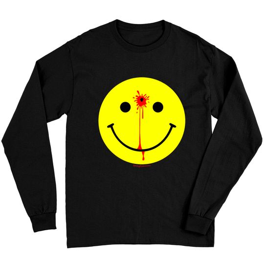 Smiley Face with a Bullet Hole - Have a Nice Day - Smiley Face - Long Sleeves