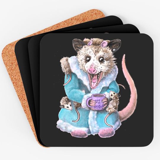 Feral Housewife - Possum Mom - Coasters