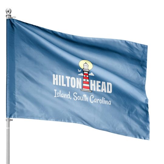 Hilton Head Island South Carolina Lighthouse House Flags