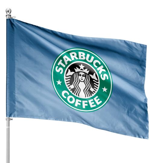 Starbucks House Flags, Starbucks logo House Flags, Starbucks coffee House Flags, Coffee lover Gift