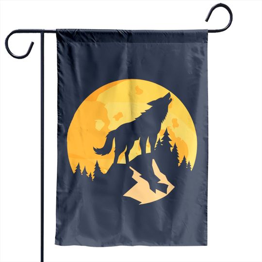 wolf - Wolf - Garden Flags