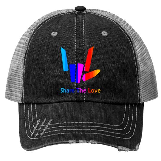 Share The Love Merch For Kids And Youth Back Side Trucker Hats