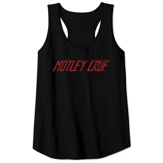 Motley Crue Logo Tommy Lee Nikki Sixx Mick Mars Tee Tank Tops