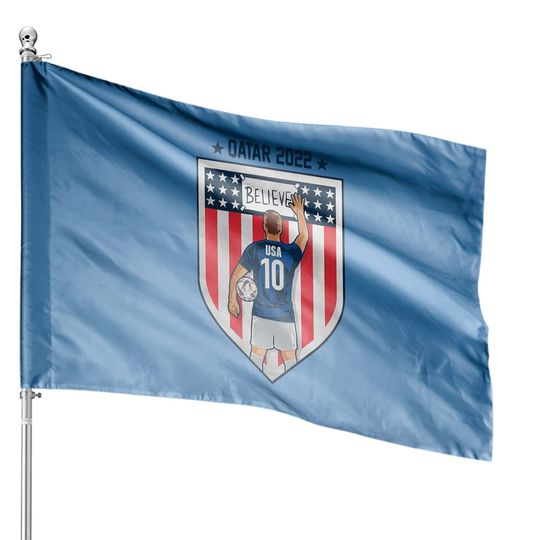 USA world cup 2022 House Flags,USMNT Believe Ted Lasso Qatar 2022 USA Soccer House Flags Game Day House Flags Men Sport Gift Fan Usa Team House Flags