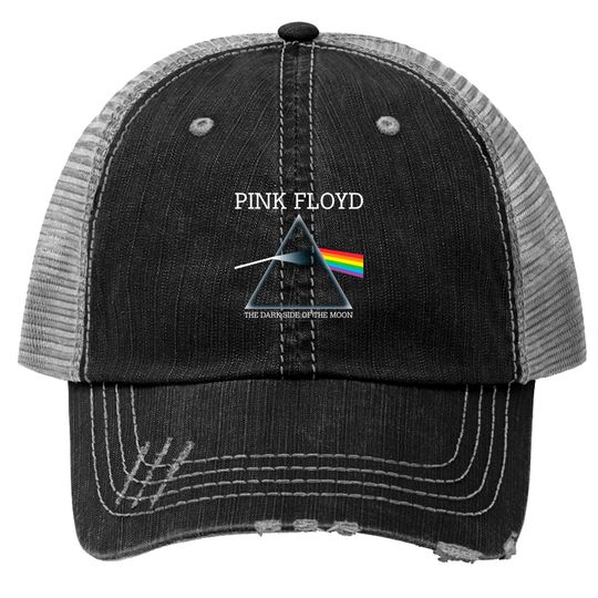 Pink Floyd Logo Rock Band The Dark Side Of The Moon Unisex Trucker Hat Adult Trucker Hats