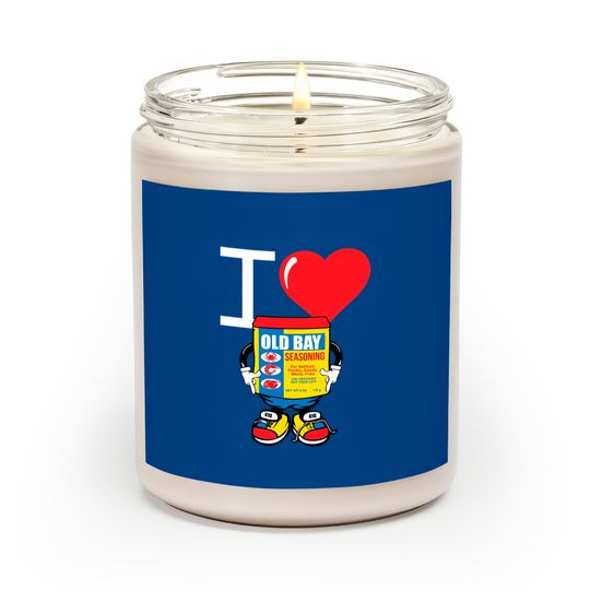Baltimore Maryland Old Bay Love Scented Candles