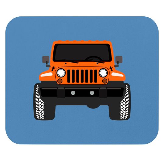 Orange [Jeep] - Jeep - Mouse Pads