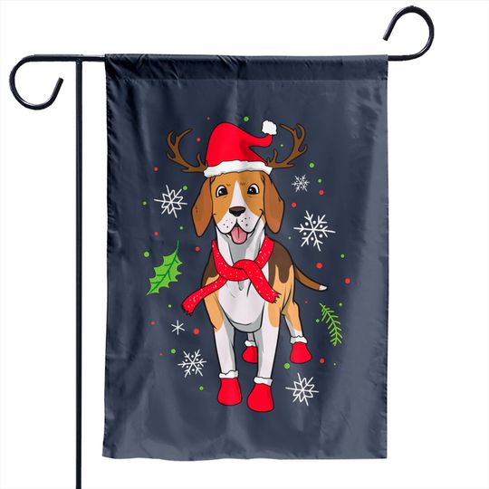 Beagle Christmas Funny Christmas Gift - Beagle Christmas - Garden Flags