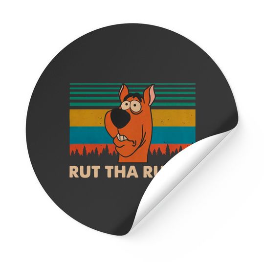 Scooby Doo Rut Tha Ruck Funny Dog Vintage Retro Stickers, Scooby Doo Sticker Cartoon Funny, Scoobydo Sticker