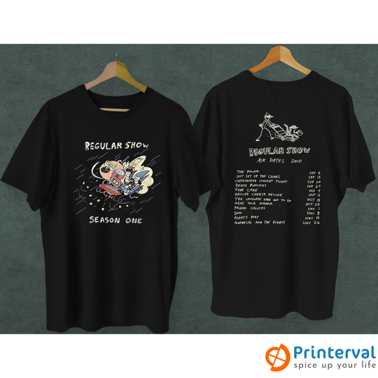 Regular Show Season One Shirt , Mordecai and Rigby Golf Cart T-Shirts