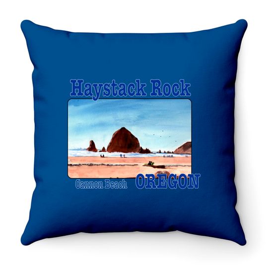 Haystack Rock, Cannon Beach, Oregon - Haystack Rock - Throw Pillows