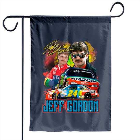Vintage Style Jeff Gordon 90s Nascar Garden Flag, Unisex Garden Flags,