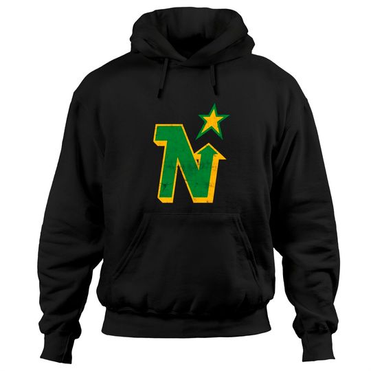 Minnesota North Stars -- Defunct Team -- Faded/Distressed Style - Minnesota North Stars - Hoodies