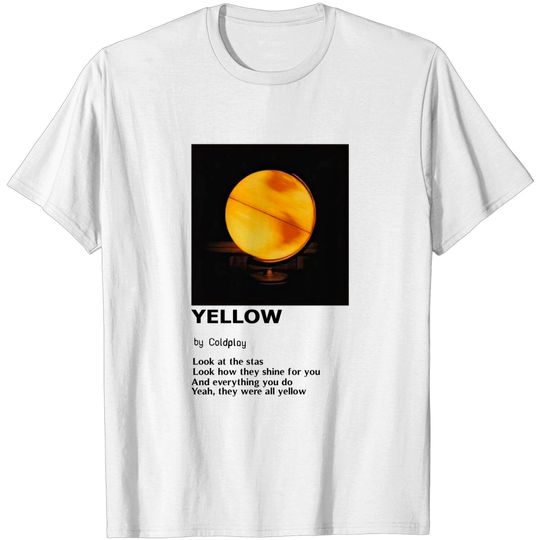 Yellow Coldplay Shirt, Coldplay Tour 2022 Shirt