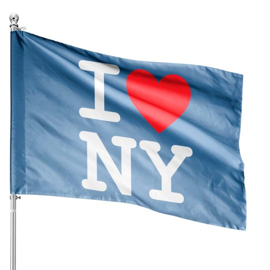 I Luv NY House Flags
