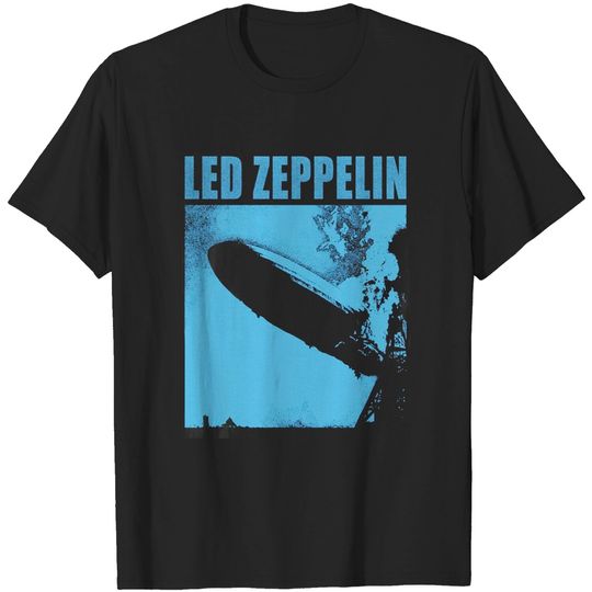 Grey LED ZPELIN Airship Jimmy Page Tee T-Shirt