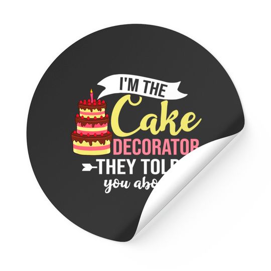 Cake Decorating Baker Ideas Beginner Stickers