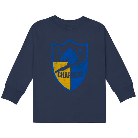 LA Chargers - Defunct 60s Retro Design - Chargers -  Kids Long Sleeve T-Shirts