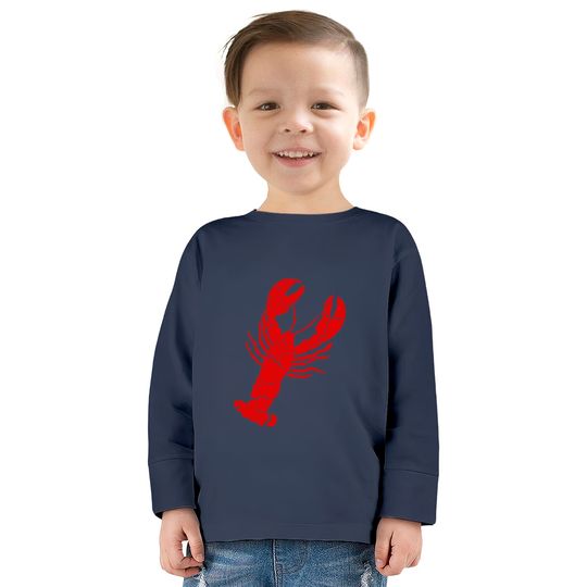 Friends Lobster  Kids Long Sleeve T-Shirts Vintage Lobster Print - Lobster