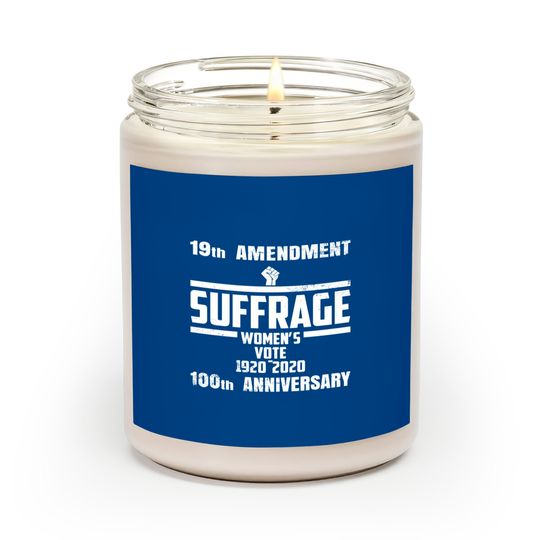 Suffrage Centennial 1920-2020 Womens Right To Vote Scented Candles