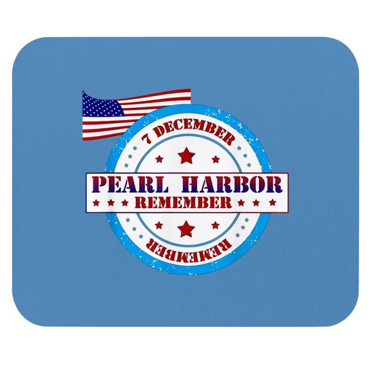 Pearl Harbor Remembrance Day Logo Mouse Pads