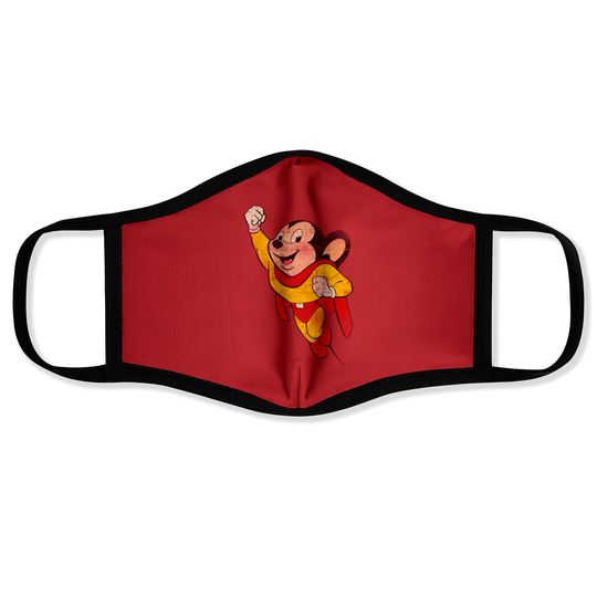 MIGHTY MOUSE - Vintage - Robzilla - Face Masks