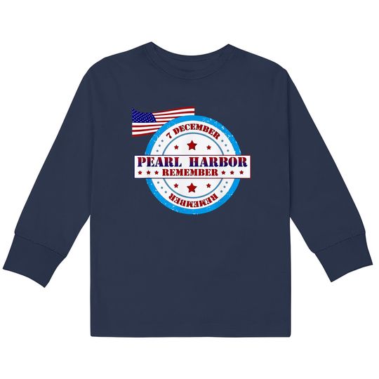 Pearl Harbor Remembrance Day Logo  Kids Long Sleeve T-Shirts